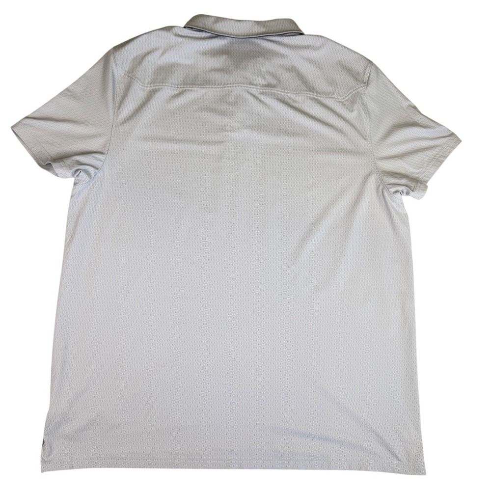 Rhone Commuter Polo Shirt Mens XXL Gray Diamond Short Sleeve Golf Performance - Picture 7 of 8